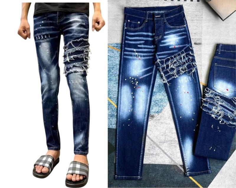 Product Introduction of Quần jean nam dài mài xước nhẹ vẩy sơn, chất vải co dãn 4 chiều, phong cách trẻ trung năng động, có túi - Pants 15