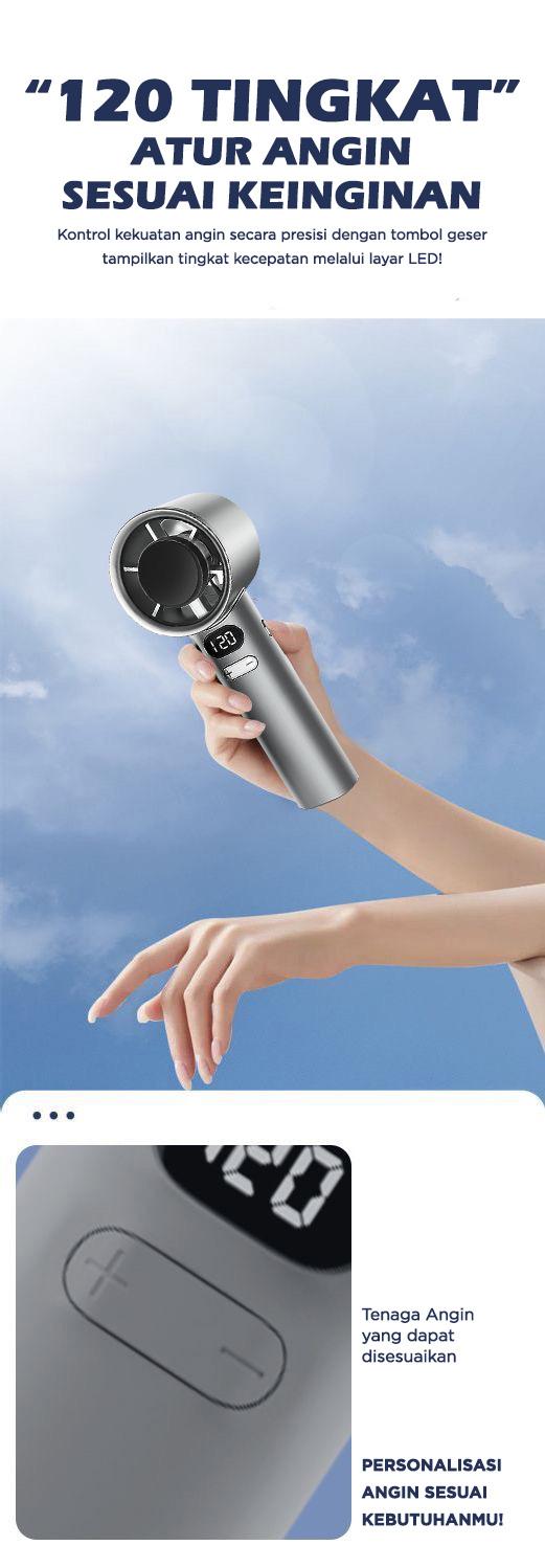 Sonix Mini Fan SF04 Kipas Angin Portable Genggam Strong Cooling Turbo Fan High Speed 120 Gear Wind Digital Display Adjustable Wind 3000mAh | Kekinian Sonix Mini Fan SF04 Kipas Angin Portable Genggam Strong Cooling Turbo Fan High Speed 120 Gear Wind Digital Display Adjustable Wind 3000mAh | Kekinian