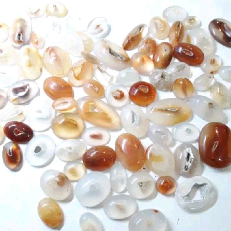 Cincin batu akik combong bolong asli alam 3