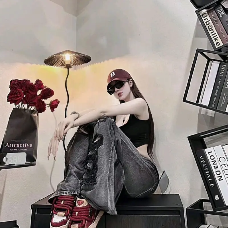 ️ QUẦN BAGGY SUÔNG RÁCH  - HÀNG VNXK 7
