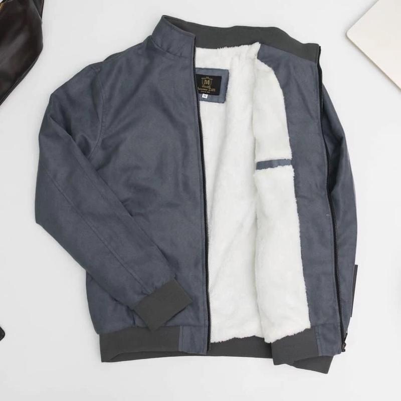Product Introduction of Áo khoác da lộn , áo khoác nót lông loại 1 Nam Menswear 8