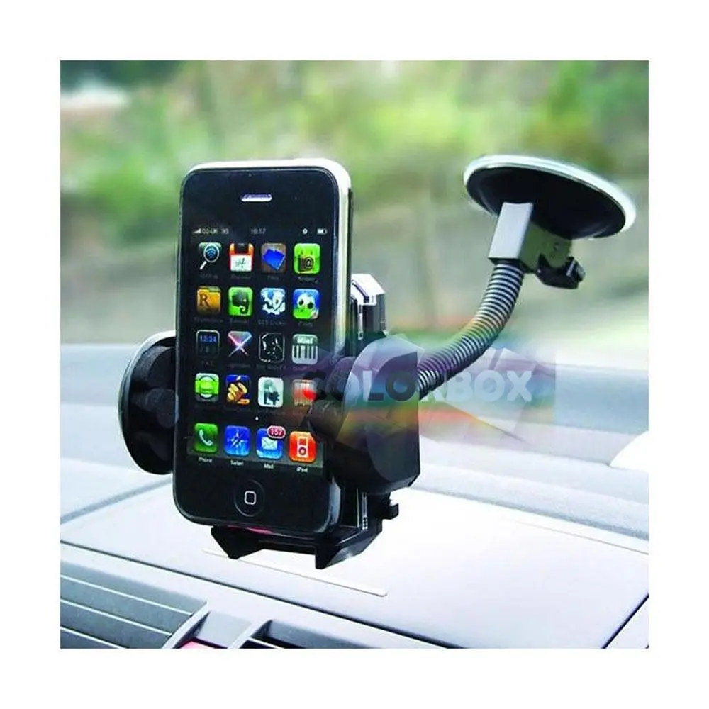 MR Holder Mobil Dashboard Mobil Long Neck Version / Universal Phone Holder Mobil Untuk HP Rotasi 360 Derajat / GPS Car Holder Handphone Holder Mobil / Tatakan Hp Mobil / Holder Hp Meja Kantor - Hitam