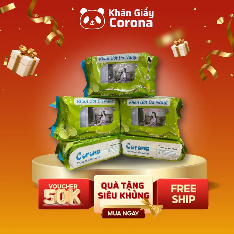 [KHO HCM] [LIVESTREAM]COMBO 5 GÓI KHĂN LAU BẾP ĐA NĂNG CORONA TIỆN DỤNG 0