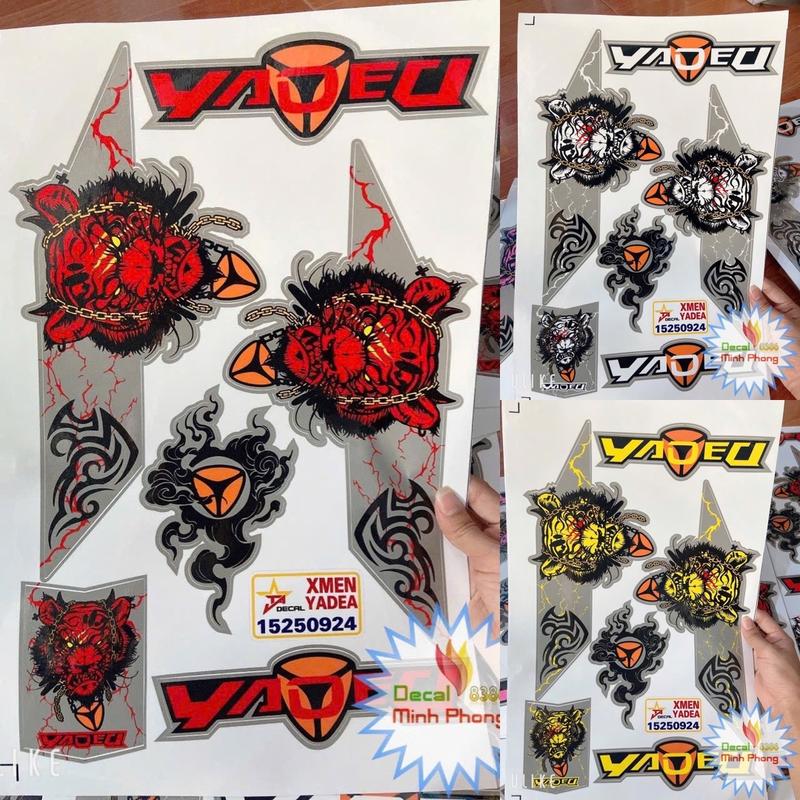 Tem xe điện X men mẫu hổ xích Yadea,tem 4 lớp chống nước