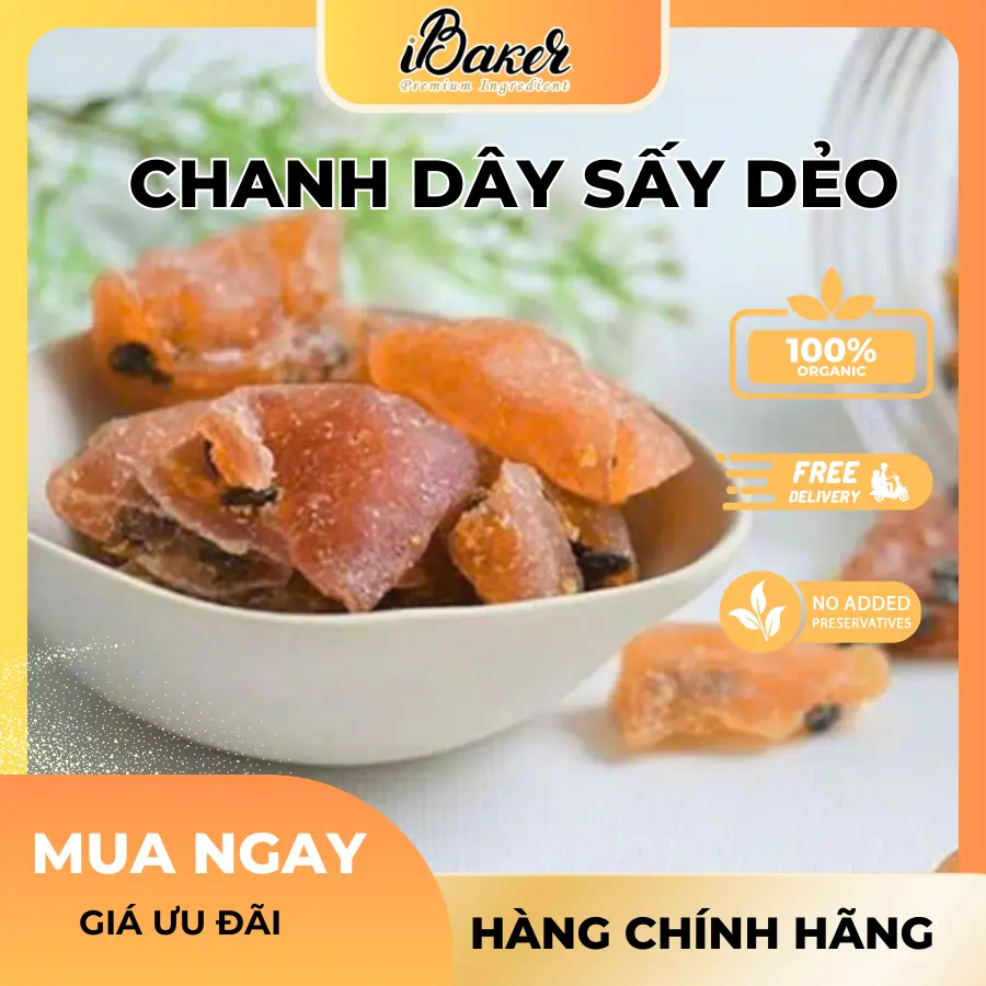 [100gr/250gr/500gr] - Chanh Dây Sấy Dẻo BNFOOD