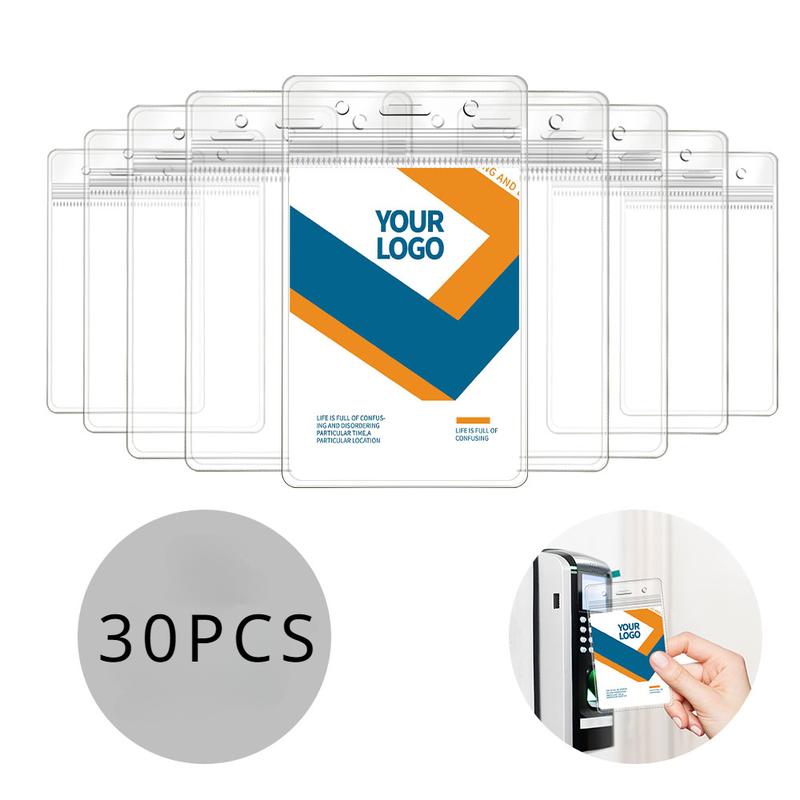 Product Introduction of 30/10Pcs Waterproof Transparent Card Clip Plastic Protective Sleeve Bank Credit Card Protective Sleeve ID Card Cover Holders 23