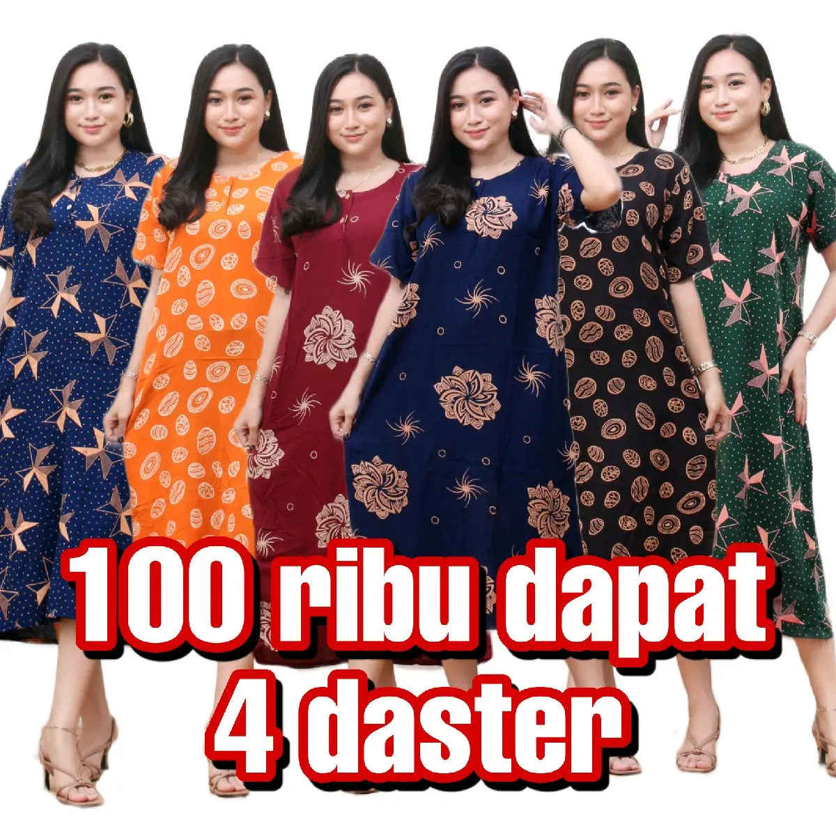 daster 100 ribu dapat 4 pcs paket usaha
