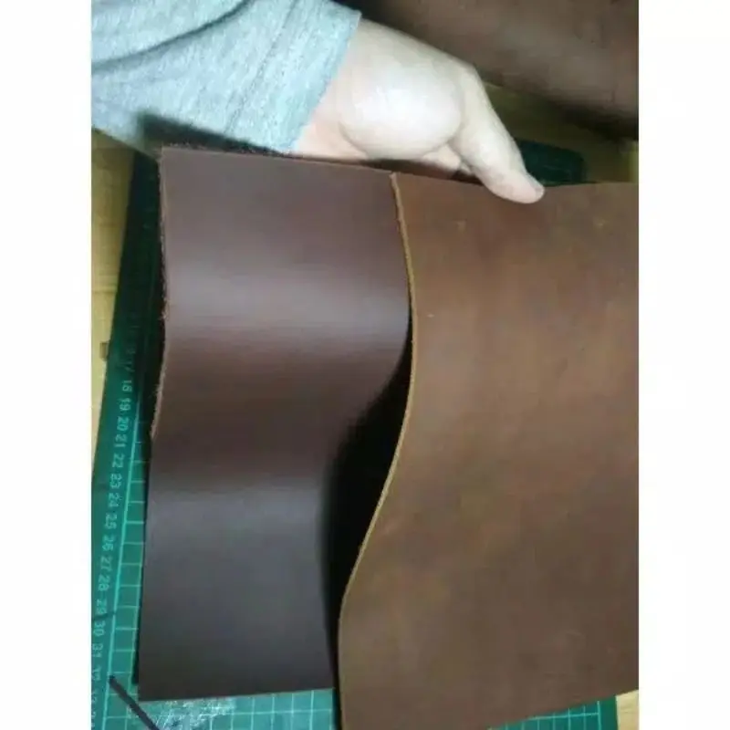 KULIT SAPI LEMBARAN ASLI CRAZY HOUSE UKURAN A4 (21x30) LEATHER SHEET UNTUK KERAJINAN KULIT ASLI