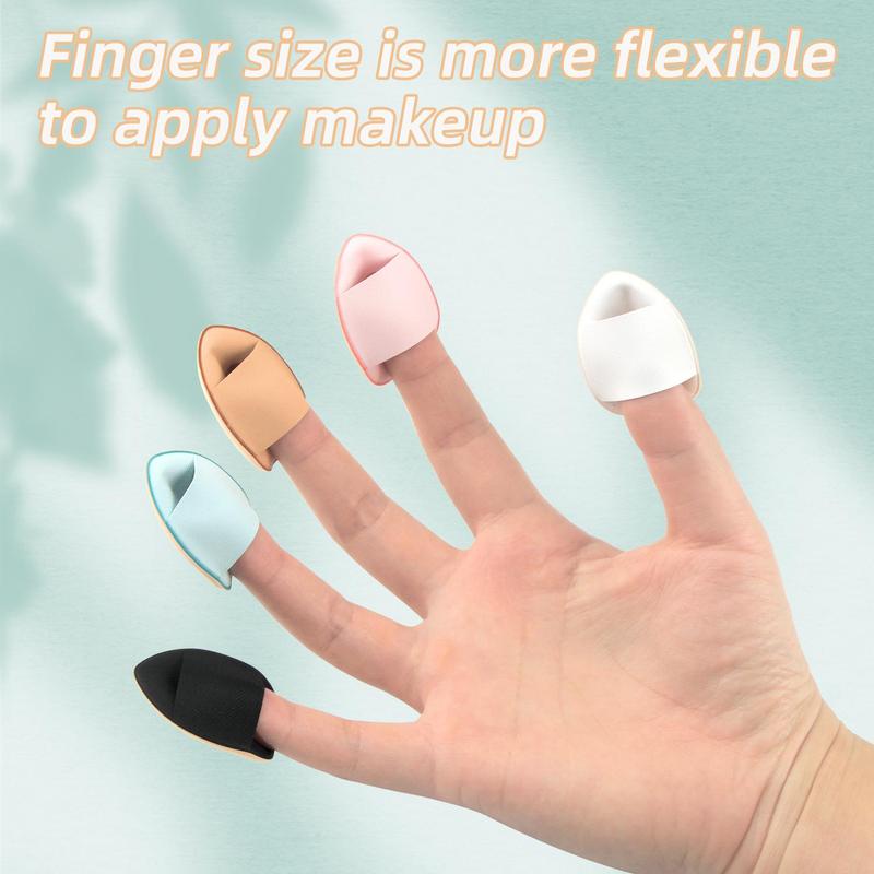 Product Introduction of 12pcs Mini Cushion Powder Puff, Portable Finger Makeup Sponge Puff, Professional Makeup Tools for Women 14