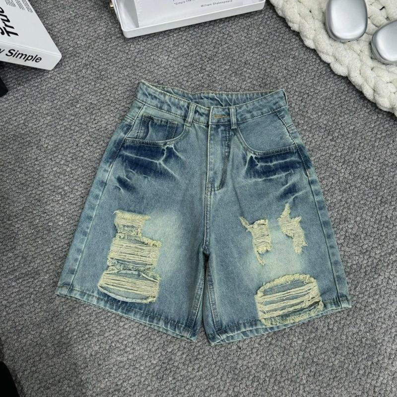 Product Introduction of Quần ngố jean nữ cạp cao rách siêu đẹp chất jean mềm không co dãn 17