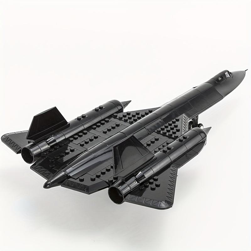 Air Force Blackbird Reconnaissance Airplane Building Block Model, Fighter Assembling Toy, Building Block Model for Kids & Adults 2
