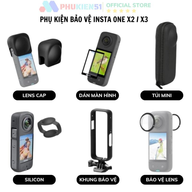  Bộ phụ kiện bảo vệ lens màn hình Insta360 One X3 X2 chống trầy ,xước bảo vệ camera 