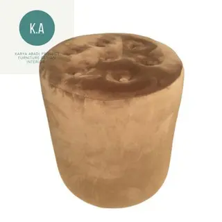 sofa stool sofa puff kursi bulat sofa minimalis sofa decor Kayu Furniture Cafe sofa turki