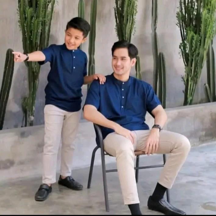Baju koko lengan pendek couple ayah anak terbaru dan terlaris 5