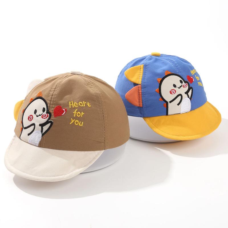 TOPI ANAK KIDS HAT BASEBALL KARAKTER MOTIF BORDIR HEART FOR YOU COTTON 1