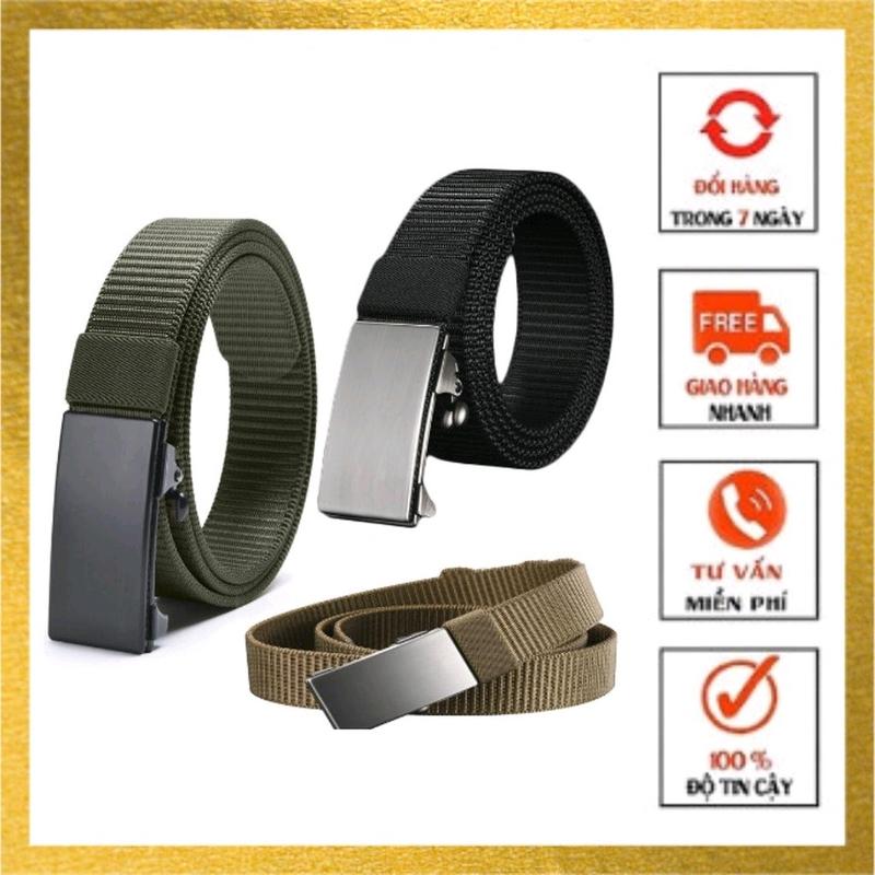 Thắt lưng nam vải bố, dây nịt nam vải dù khoá chống gỉ siêu bền thời trang phong cách Hàn Quốc Titan
