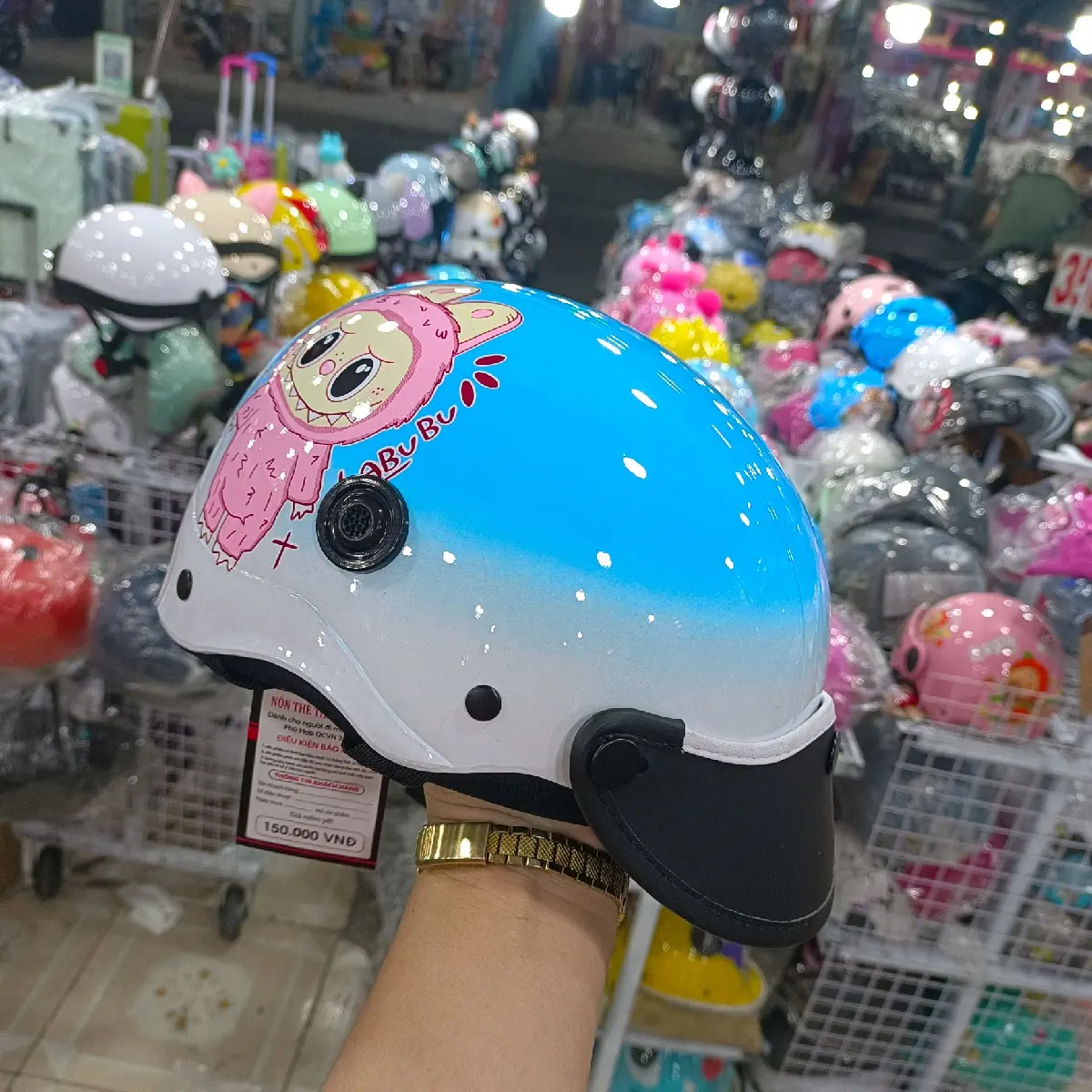 nón 1/2 đầu hình labubu  cho nam và nữ hót lắm ạ