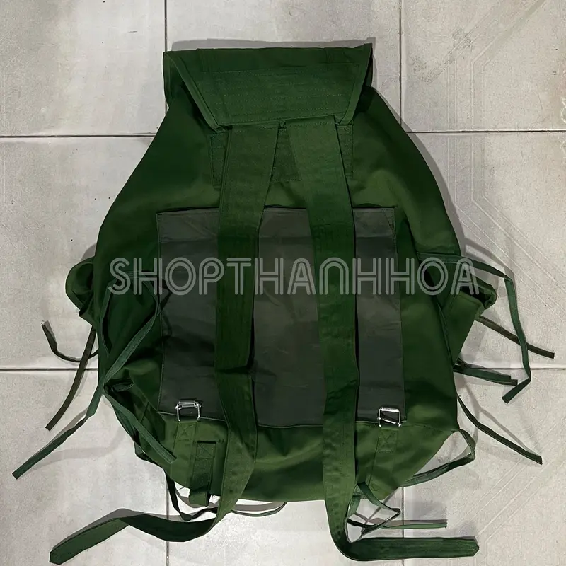 Balo con cóc màu xanh rằn ri, ba lô đeo vai backpack 1