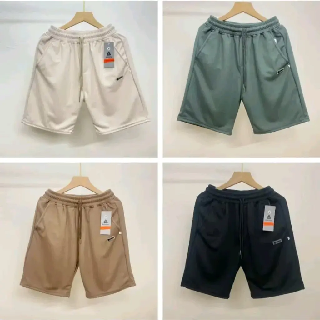 Combo 3 Quần short nam nữ cao cấp thêu logo cao su chất vải tổ ong thoáng khí mát mẻ