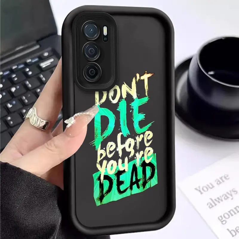 Casing ponsel lunak silikon berkualitas baik,case untuk OPPOA16/A16K/A17/A25G/A312020,A82019/A38/A3PRO5G,ringan,Grafiti Alfabet yang Dipersonalisasi,berbagai model, ringan, anti-tabrakan, dan anti-jatuh Telepon 0