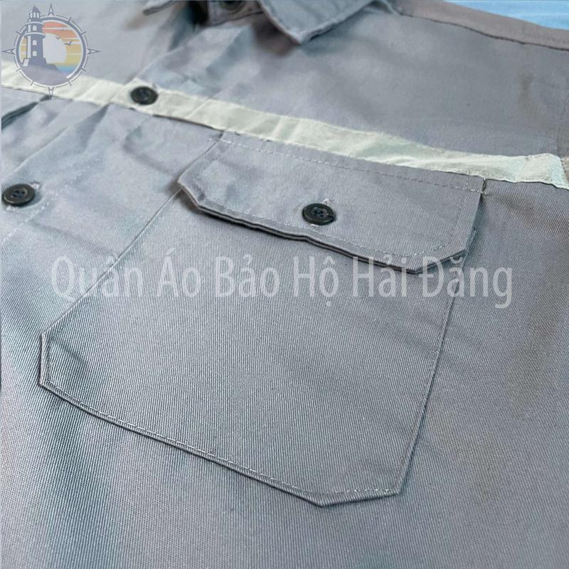 Quần áo bảo hộ , Bộ BH Lao Động, Đồng Phục Bảo Hộ Cao Cấp B1 [ may kĩ, vải KaKi 2.1 dày vừa độ ] 4