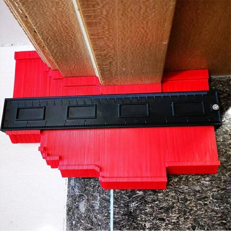Product Introduction of Woodworking Measuring Tool, 12.6/25cm Contour Gauge Cutting Template, Measuring Instrument Woodworking Tool, Construction Contour Tool 3