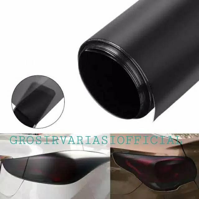 Sticker Stiker Lampu Headlamp Smoke Hybrid Warna HITAM DOFF reflektif jdm 0