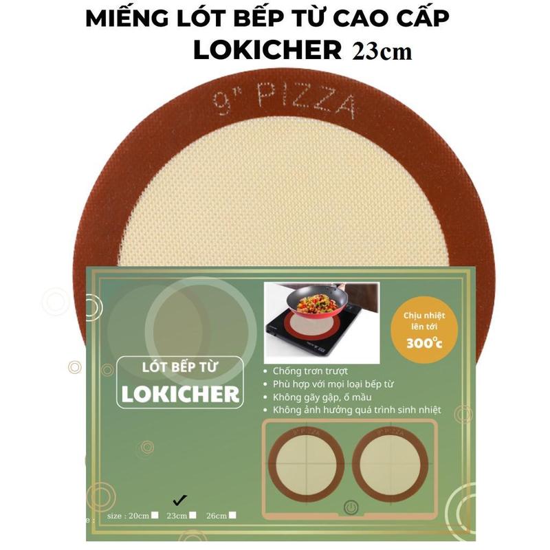   combo 2 miếng  Miếng lót bếp từ LOKICHER truyền nhiệt tốt chống xước bếp sạch sẽ tiện dụng 