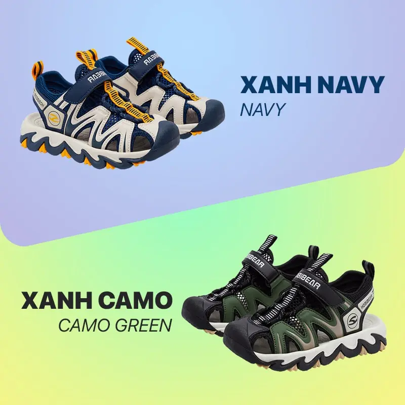 Sandal Bé Trai Ngăn Ngừa Chân Bẹt Fandykids Hobibear Eva AU7879, dép quai hậu trẻ em có đế EVA Đàn Hồi Nâng vòm đế - Bảo Hành Trọn Đời