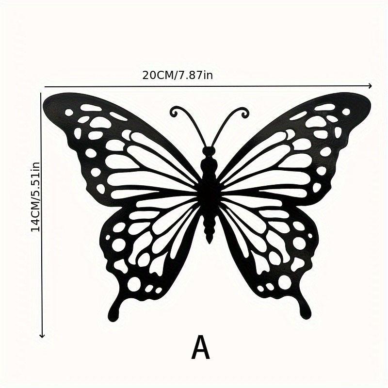 Butterfly Design Wall Art, 1 Count Iron Wall Decor, Wall Hanging Decor for Home Living Room Bedroom Garden Yard, Home Decor 1
