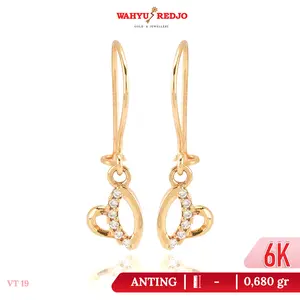 Anting Emas Kadar 6K Wahyu Redjo  Non Pameran