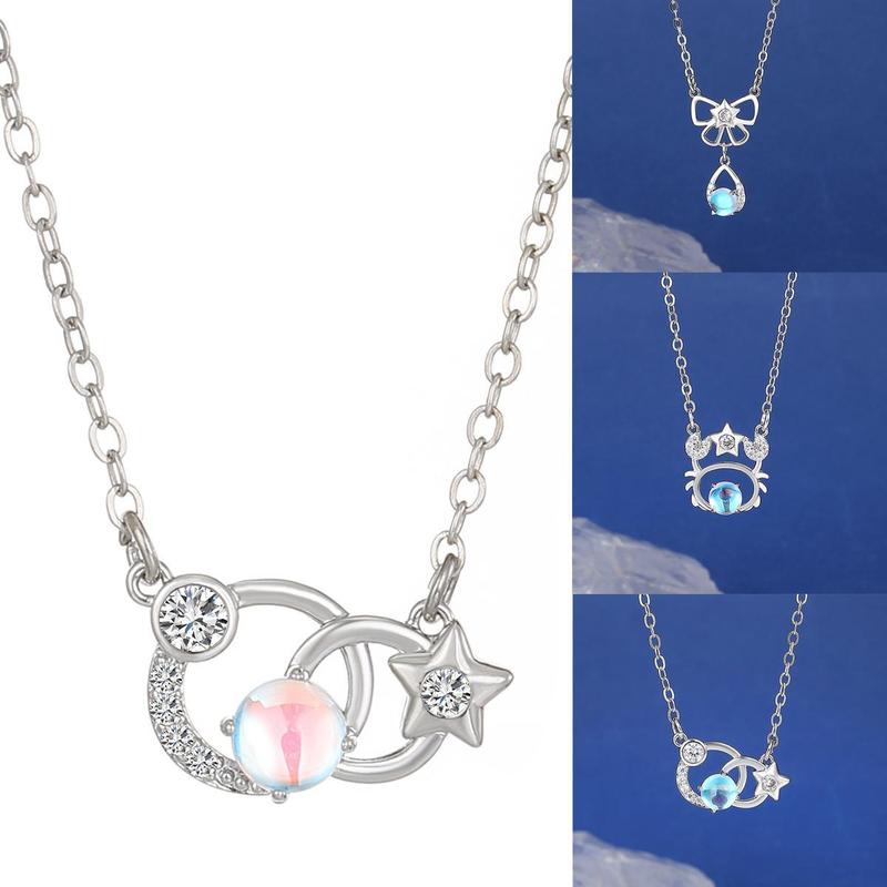 Product Introduction of Vòng Cổ Mặt Dây Chuyền Cung Hoàng Đạo, Dành Cho Phụ Nữ Và Trẻ Em Gái, Quà Tặng Thanh Lịch, Với Mặt Dây Chuyền Rỗng, Dây Chuyền Xương Đòn, Phong Cách Cá Tính Và Thanh Lịch Voan Voi Women 19