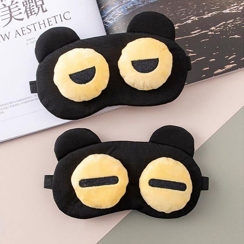 Product Introduction of 1Pcs Cute Silk Eyes Mask Breathable without Gel Eye Patch Travel Accessory Sleep Blindfold Cartoon Eyepatch 18