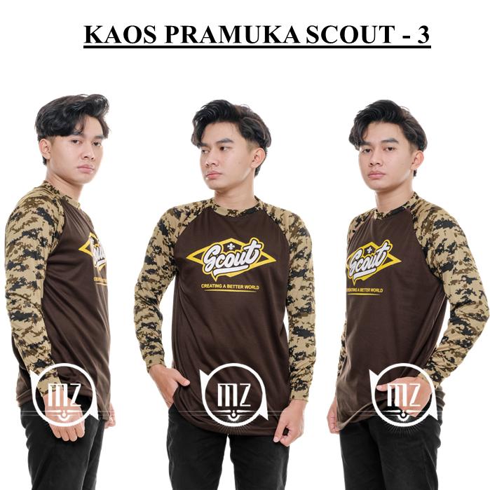 COD !! GROSIR BAJU KAOS LORENG PRAMUKA RAGLAN SCOUT PDL LAPANGAN TACTICAL PELINDUNG BAN MURAH DORENG 7
