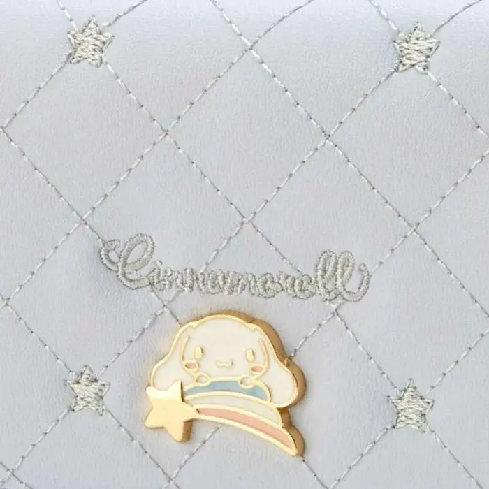 [BHITS1050] Dompet Lipat Premium Resleting Sanrio Melody Cinnamoroll Pompompurin Kuromi| Dompet Lipat Tiga Klip Trifold PU Leather Logo Metal Sanrio 4