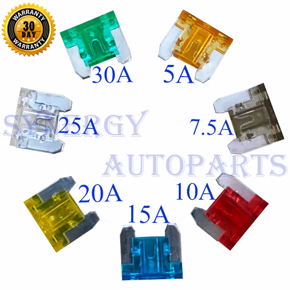 Sekring Fuse DX Micro Sikring Mikro 5A 7.5A 10A 15A 20A 25A 30A [Pcs]