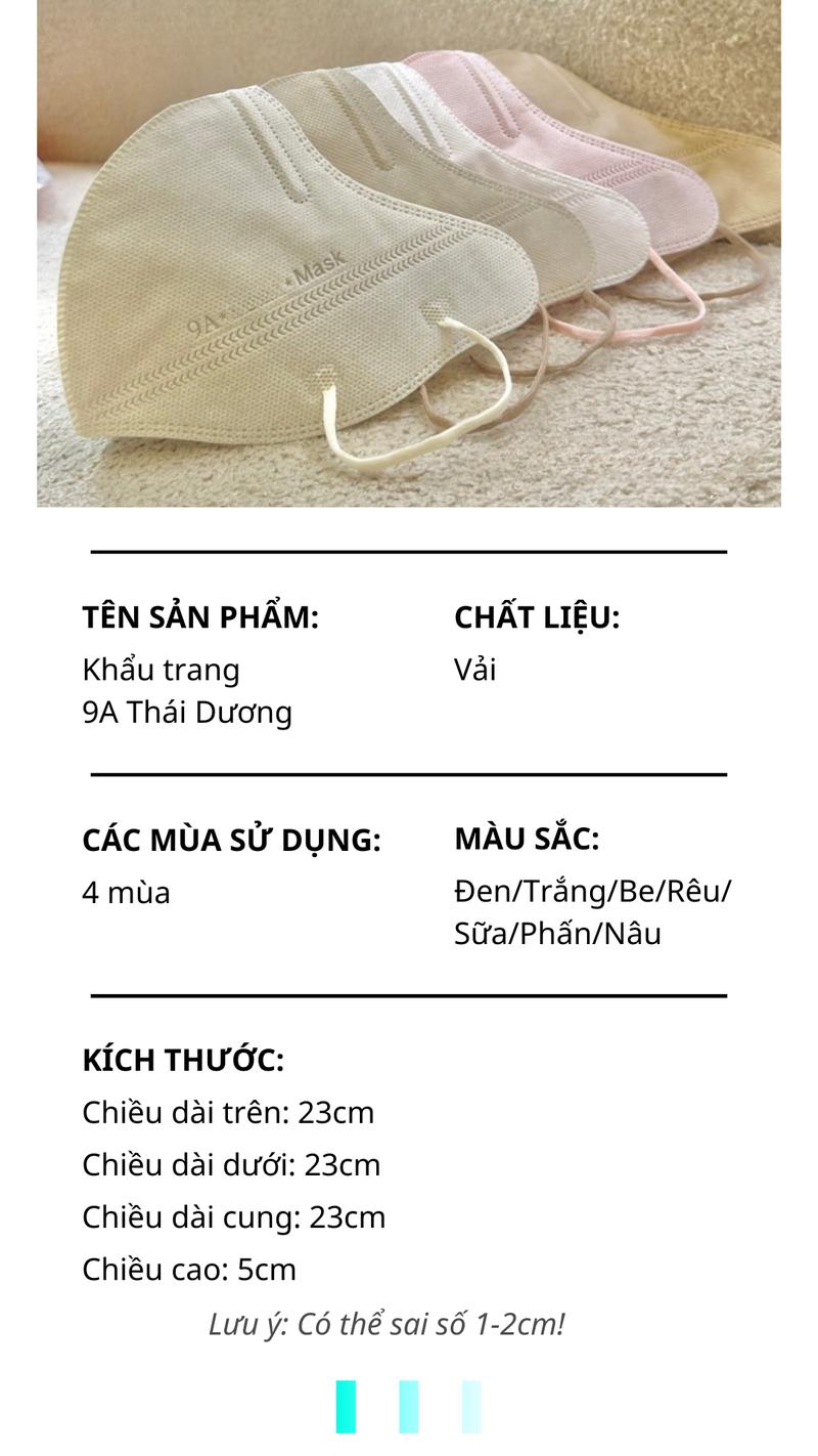 Product Introduction of ( Combo 300 cái )Khẩu trang 9A full mặt 5 lớp kháng khuẩn, kháng tia UV. Chống nắng toàn diện cho nam, nữ. 9a Thái Dương che kín mặt chống nắng kháng bụi bẩn. 1