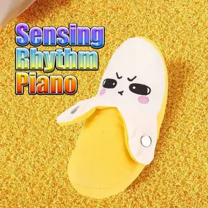Banana Baby Piano Toy Plush Doll Parent-Child Musical Interactive Piano Toy Gifts