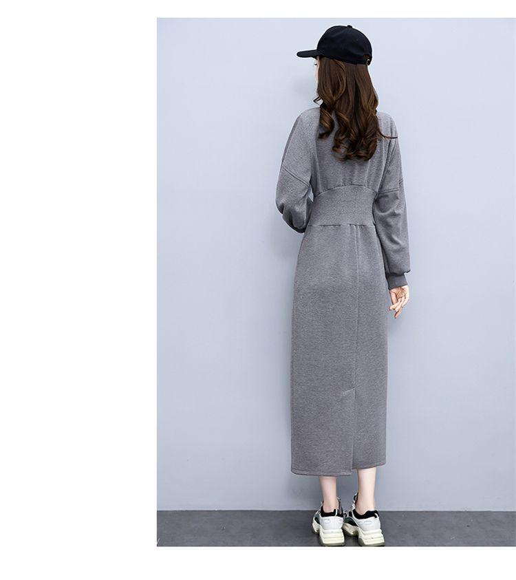 Product Introduction of Váy Len, Cao Cấp, Ôm Sát Eo, Thanh Lịch, Thích Hợp Cho Mùa Đông, Váy Bó Sát Phong Cách Thường Ngày Màu Trơn Cổ Tròn, Tay Dài, Váy Sang Trọng 26