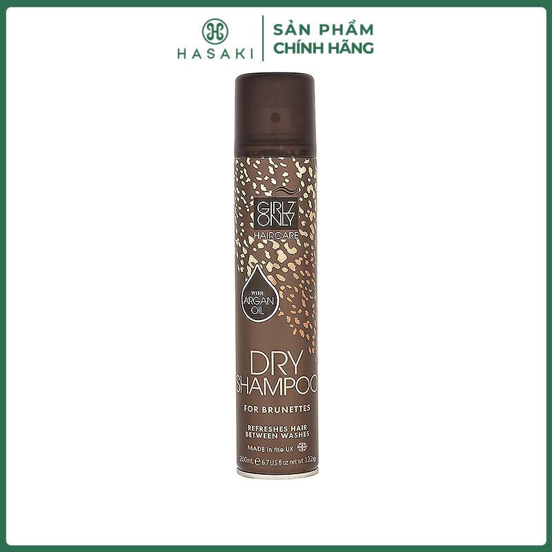  Dầu Gội Khô Girlz Only Cho Tóc Nâu Tối Màu 200ml | HASAKI BEAUTY 