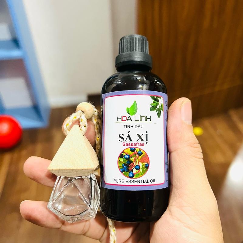 ( TẶNG VỎ LỌ TREO XE ) Tinh dầu Sá Xị nguyên chất thiên nhiên giúp tinh thần tỉnh táo thư giãn , hỗ trợ hô hấp, kháng khuẩn hiệu quả - Dầu Thơm Phòng