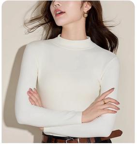 Áo thun dài tay cổ 3p siêu co giãn chất cotton mịn dày dặn Justdun A99