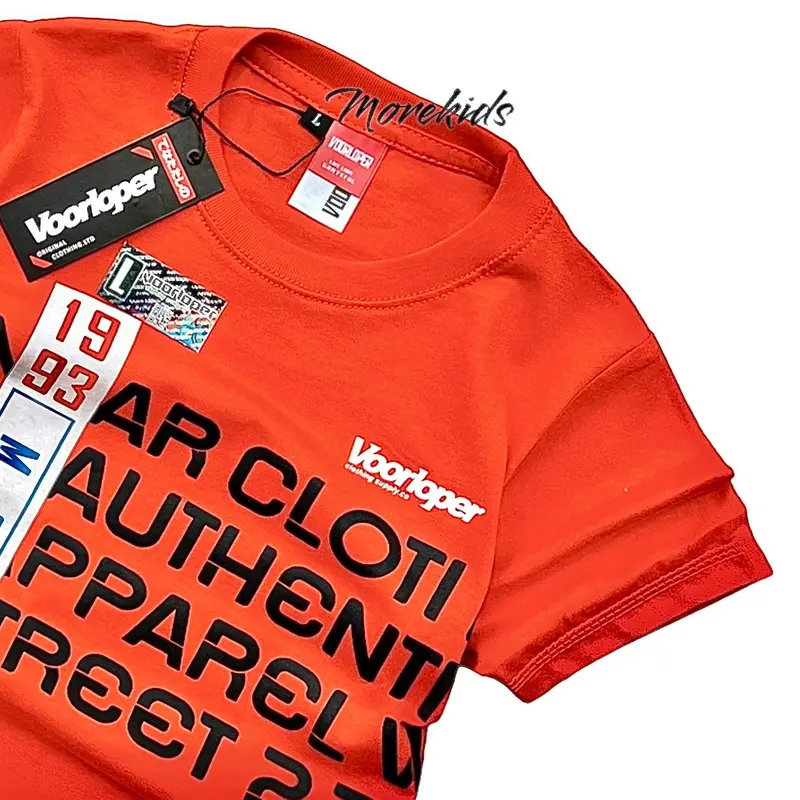 Baju Kaos Anak Voorloper Lengan Pendek Bahan Katun Combet 30s Fashion anak 1