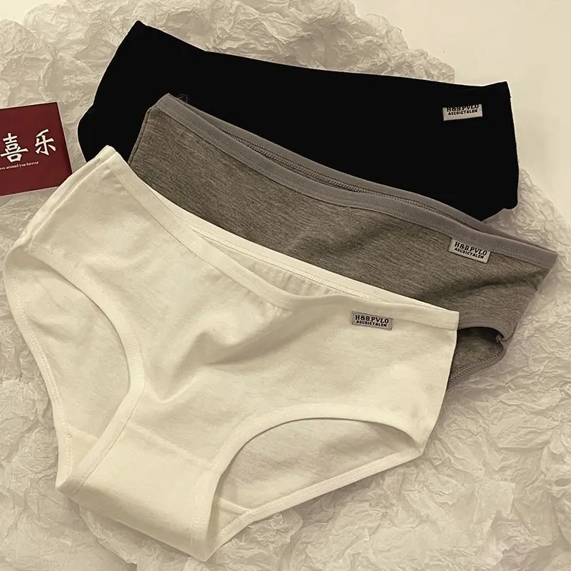 Đồ Lót Cotton, Dành Cho Nữ, Phong Cách Nhật Bản, Thiết Kế Đơn Giản, Kháng Khuẩn, Thích Hợp Cho Học Sinh, Liền Mạch, Thoáng Khí, Cạp Thấp Giữa, Quần Lót Ngoại Cỡ, Thích Hợp Cho Mùa Hè