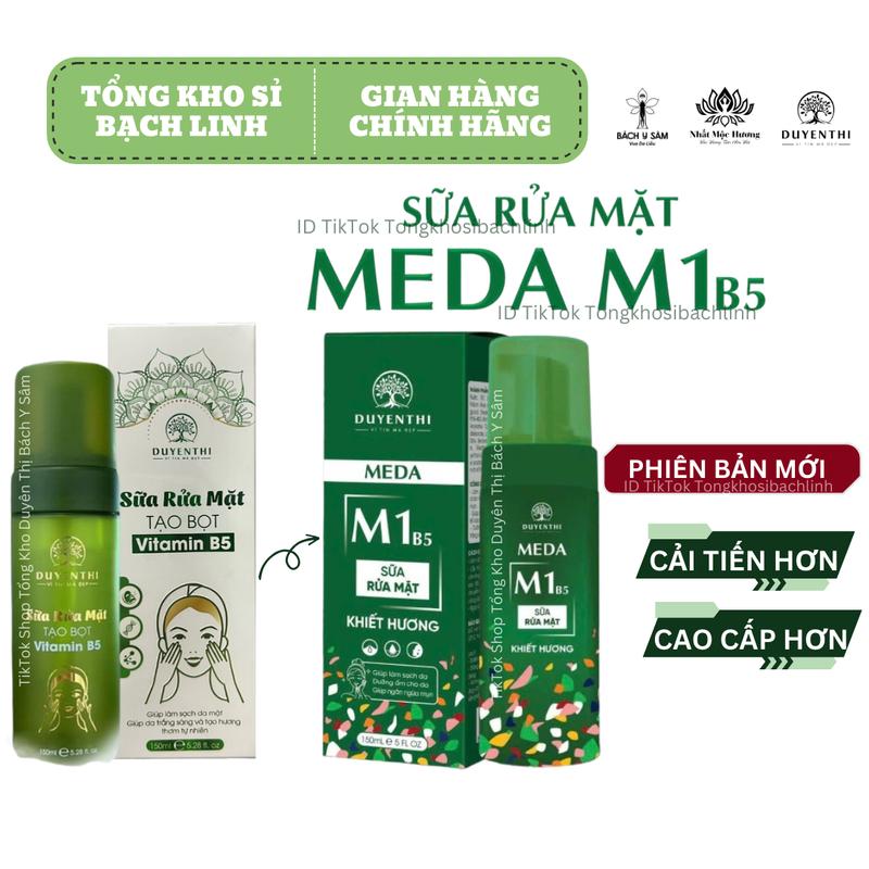 Sữa Rửa Mặt Bọt M1B5 Duyên Thị - Bách Y Sâm - Cho Da Dầu Mụn - Mẫu mới nhất 150ml - 180ml