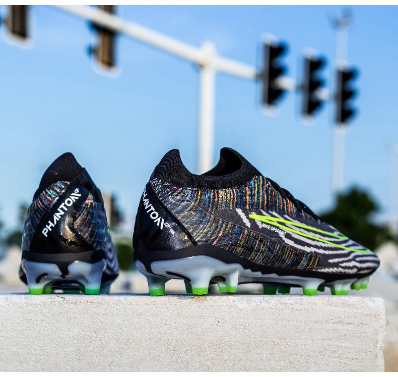 Product Introduction of In Stock Long Nail Broken Nail Football Boots Youth Soccer Shoes Men and Women Same Style More than Sneaker Human Made Sneakers Men and Women Soccer Shoes GT Soccer Shoes Outdoor Non-Slip Soccer Shoes Straight Hair 7