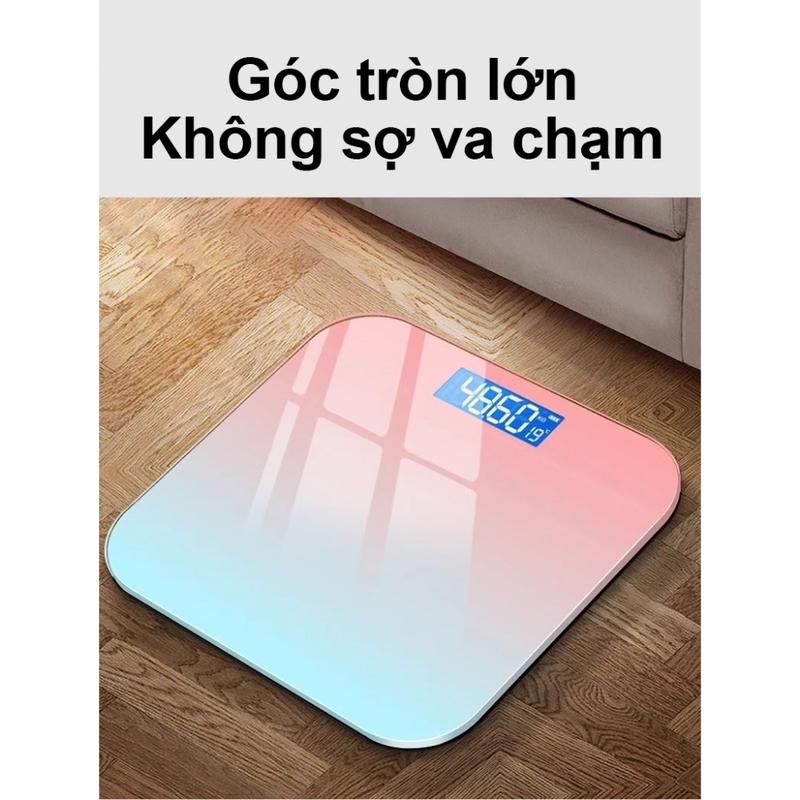 Cân Điện Tử Cân Sức Khỏe Kính Cường Gia Đình Trọng Lượng Tối Đa，Cân điện Tử cân sức khỏe điện tử Cân Gia Đình Trọng Lượng Tối Đa 120Kg Tiện Lợi Cho Gia Đình.Cân sức khỏe điện tử thông minh có màn hình LED, sạc USB 6