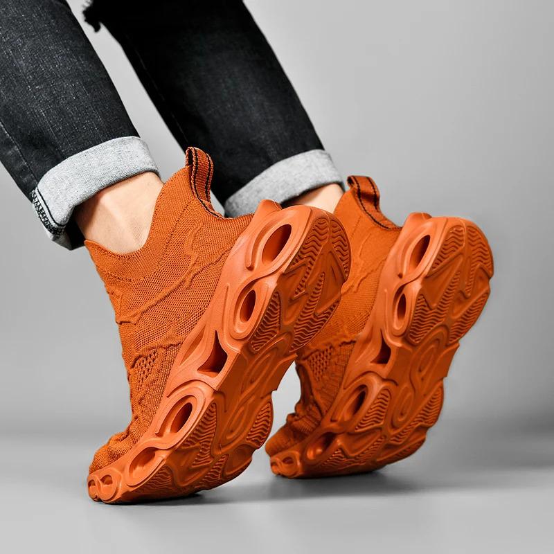 Custom Blade Sole Super SoftCasual Sock Sneakers Blank Mesh Hoogte Toenemende Sport Wandelen Hardloopschoenen voor Heren Trainers Schoenen Sportschoenen Hardloper_voghion.com