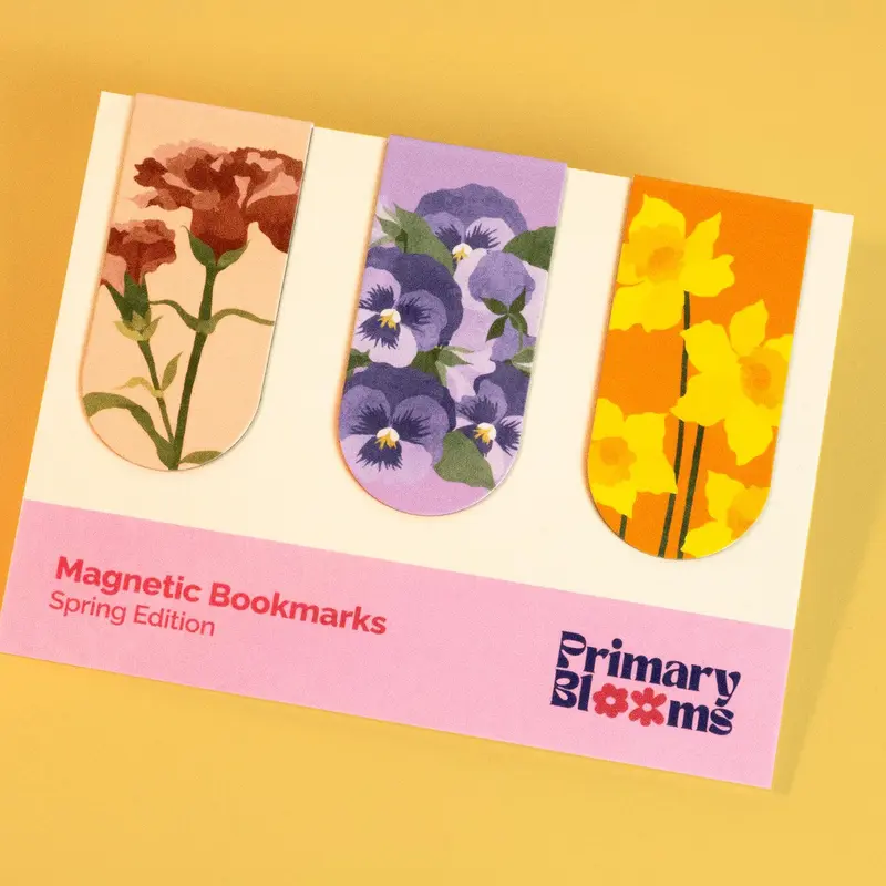 Bookmark Đánh Dấu Sách Nam Châm Hình Bầu Trời / Hình Hoa - Đánh Dấu Hít Nam Châm 4