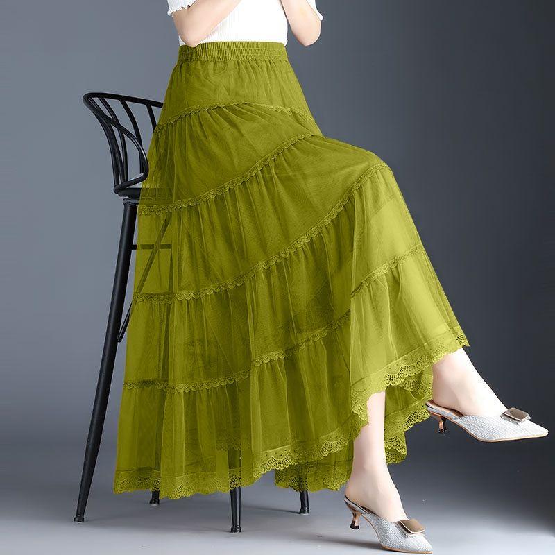 Product Introduction of Váy Lưới, Cao Cấp, Bộ Sưu Tập Xuân Hè, Thời Trang Mới, Phong Cách Hàn Quốc, Cạp Cao, Chữ A, Bó Sát, Siêu Thanh Lịch, Viền Lớn, Váy Xếp Ly 17